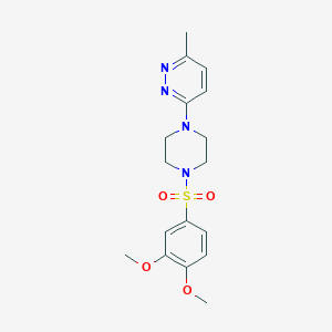 3-{4-[(3,4-dimethoxyphenyl)sulfonyl]-1-piperazinyl}-6-methylpyridazine