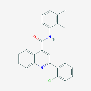 molecular formula C24H19ClN2O B447889 2-(2-chlorophenyl)-N-(2,3-dimethylphenyl)quinoline-4-carboxamide 