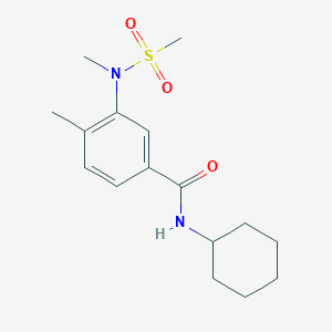 N-CYCLOHEXYL-4-METHYL-3-(N-METHYLMETHANESULFONAMIDO)BENZAMIDE