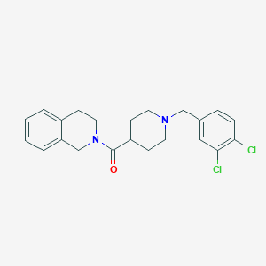 molecular formula C22H24Cl2N2O B4478907 2-{[1-(3,4-dichlorobenzyl)-4-piperidinyl]carbonyl}-1,2,3,4-tetrahydroisoquinoline 