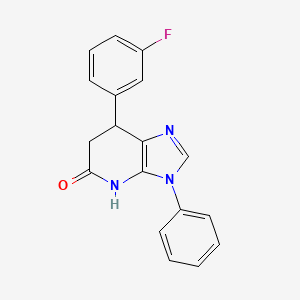 7-(3-fluorophenyl)-3-phenyl-3,4,6,7-tetrahydro-5H-imidazo[4,5-b]pyridin-5-one