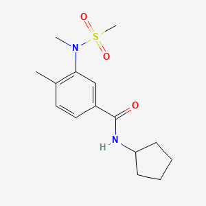 N-CYCLOPENTYL-4-METHYL-3-(N-METHYLMETHANESULFONAMIDO)BENZAMIDE