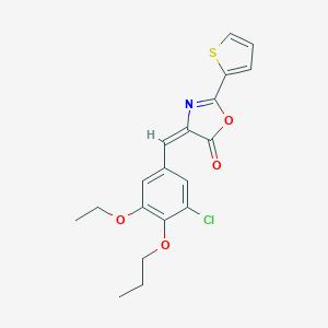 4-(3-chloro-5-ethoxy-4-propoxybenzylidene)-2-(2-thienyl)-1,3-oxazol-5(4H)-one