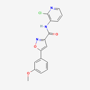 N-(2-chloropyridin-3-yl)-5-(3-methoxyphenyl)-1,2-oxazole-3-carboxamide