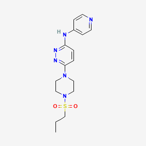 6-[4-(propylsulfonyl)-1-piperazinyl]-N-4-pyridinyl-3-pyridazinamine