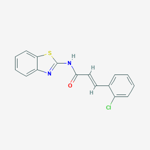 (2E)-N-(1,3-benzothiazol-2-yl)-3-(2-chlorophenyl)prop-2-enamide