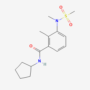 N-cyclopentyl-2-methyl-3-[methyl(methylsulfonyl)amino]benzamide