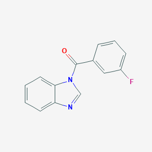 molecular formula C14H9FN2O B447909 1H-benzimidazol-1-yl(3-fluorophenyl)methanone 