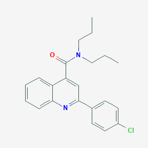 2-(4-chlorophenyl)-N,N-dipropylquinoline-4-carboxamide