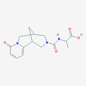 2-[(6-Oxo-7,11-diazatricyclo[7.3.1.02,7]trideca-2,4-diene-11-carbonyl)amino]propanoic acid