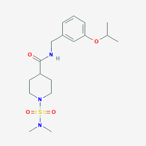 1-(DIMETHYLSULFAMOYL)-N-{[3-(PROPAN-2-YLOXY)PHENYL]METHYL}PIPERIDINE-4-CARBOXAMIDE