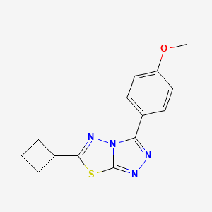 6-Cyclobutyl-3-(4-methoxyphenyl)-[1,2,4]triazolo[3,4-b][1,3,4]thiadiazole