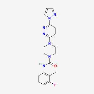 N-(3-fluoro-2-methylphenyl)-4-[6-(1H-pyrazol-1-yl)-3-pyridazinyl]-1-piperazinecarboxamide