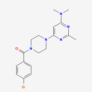 6-[4-(4-bromobenzoyl)piperazin-1-yl]-N,N,2-trimethylpyrimidin-4-amine