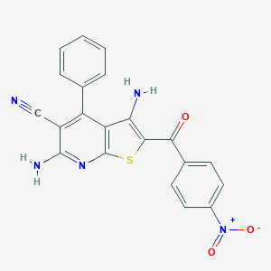 3,6-Diamino-2-(4-nitrobenzoyl)-4-phenylthieno[2,3-b]pyridine-5-carbonitrile