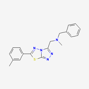 N-benzyl-N-methyl-1-[6-(3-methylphenyl)[1,2,4]triazolo[3,4-b][1,3,4]thiadiazol-3-yl]methanamine