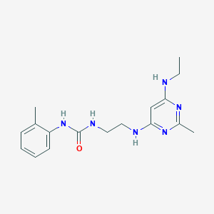 N-(2-{[6-(ethylamino)-2-methyl-4-pyrimidinyl]amino}ethyl)-N'-(2-methylphenyl)urea