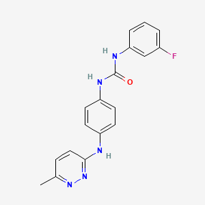 N-(3-fluorophenyl)-N'-{4-[(6-methyl-3-pyridazinyl)amino]phenyl}urea