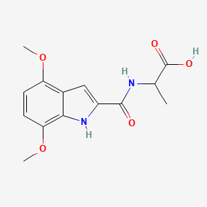 (S)-2-(4,7-Dimethoxy-1H-indole-2-carboxamido)propanoic acid