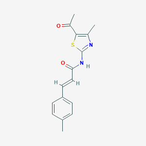 N-(5-acetyl-4-methyl-1,3-thiazol-2-yl)-3-(4-methylphenyl)acrylamide