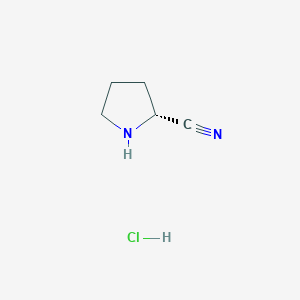 molecular formula C5H9ClN2 B044792 (R)-吡咯烷-2-甲腈盐酸盐 CAS No. 675602-84-3