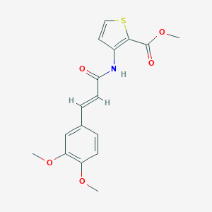 Methyl 3-{[3-(3,4-dimethoxyphenyl)acryloyl]amino}-2-thiophenecarboxylate