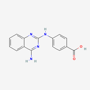 4-[(4-amino-2-quinazolinyl)amino]benzoic acid