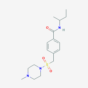 N-(butan-2-yl)-4-{[(4-methylpiperazin-1-yl)sulfonyl]methyl}benzamide