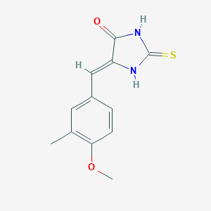 (5Z)-5-[(4-methoxy-3-methylphenyl)methylidene]-2-sulfanylideneimidazolidin-4-one