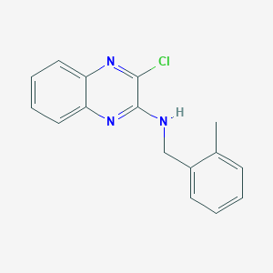 molecular formula C16H14ClN3 B4479298 3-chloro-N-(2-methylbenzyl)quinoxalin-2-amine 