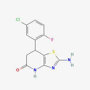 2-amino-7-(5-chloro-2-fluorophenyl)-6,7-dihydrothiazolo[4,5-b]pyridin-5(4H)-one