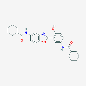 N-(3-{5-[(cyclohexylcarbonyl)amino]-1,3-benzoxazol-2-yl}-4-hydroxyphenyl)cyclohexanecarboxamide