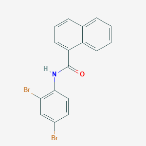 molecular formula C17H11Br2NO B447935 N-(2,4-dibromophenyl)naphthalene-1-carboxamide 
