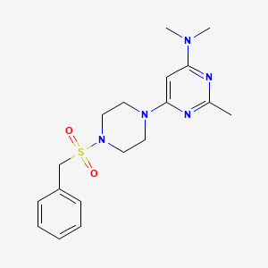 6-[4-(benzylsulfonyl)-1-piperazinyl]-N,N,2-trimethyl-4-pyrimidinamine