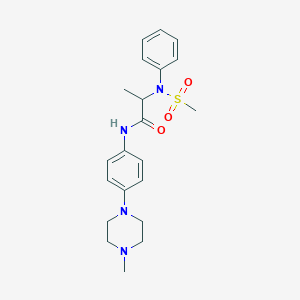 N~1~-[4-(4-methyl-1-piperazinyl)phenyl]-N~2~-(methylsulfonyl)-N~2~-phenylalaninamide