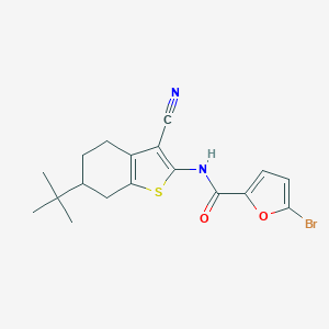 5-bromo-N-(6-tert-butyl-3-cyano-4,5,6,7-tetrahydro-1-benzothiophen-2-yl)furan-2-carboxamide