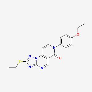 7-(4-ethoxyphenyl)-2-(ethylsulfanyl)pyrido[3,4-e][1,2,4]triazolo[1,5-a]pyrimidin-6(7H)-one