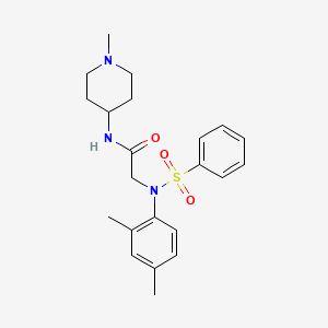 N~2~-(2,4-dimethylphenyl)-N~1~-(1-methyl-4-piperidinyl)-N~2~-(phenylsulfonyl)glycinamide