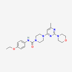 N-(4-Ethoxyphenyl)-4-[6-methyl-2-(morpholin-4-YL)pyrimidin-4-YL]piperazine-1-carboxamide