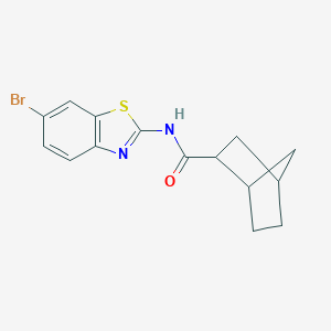 molecular formula C15H15BrN2OS B447943 N-(6-bromo-1,3-benzothiazol-2-yl)bicyclo[2.2.1]heptane-2-carboxamide 