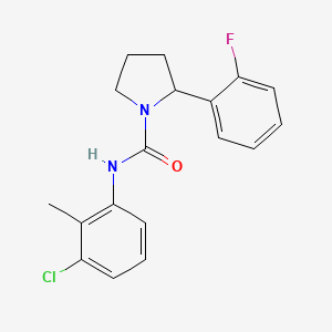 N-(3-chloro-2-methylphenyl)-2-(2-fluorophenyl)-1-pyrrolidinecarboxamide