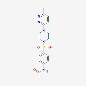 N-(4-{[4-(6-methyl-3-pyridazinyl)-1-piperazinyl]sulfonyl}phenyl)acetamide