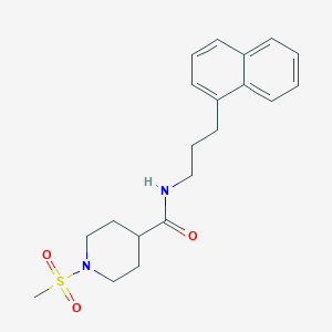 1-METHANESULFONYL-N-[3-(NAPHTHALEN-1-YL)PROPYL]PIPERIDINE-4-CARBOXAMIDE