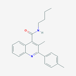 N-butyl-3-methyl-2-(4-methylphenyl)-4-quinolinecarboxamide