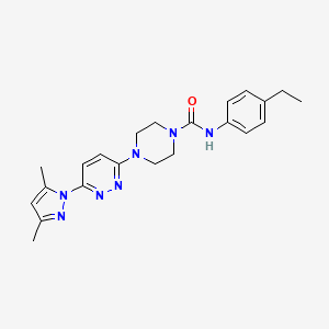 4-[6-(3,5-dimethyl-1H-pyrazol-1-yl)-3-pyridazinyl]-N-(4-ethylphenyl)-1-piperazinecarboxamide