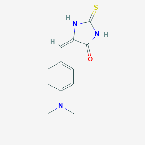 molecular formula C13H15N3OS B447946 (5E)-5-{4-[ethyl(methyl)amino]benzylidene}-2-thioxoimidazolidin-4-one 