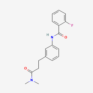 N-{3-[3-(dimethylamino)-3-oxopropyl]phenyl}-2-fluorobenzamide