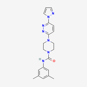 N-(3,5-dimethylphenyl)-4-[6-(1H-pyrazol-1-yl)-3-pyridazinyl]-1-piperazinecarboxamide