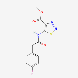 methyl 5-{[(4-fluorophenyl)acetyl]amino}-1,2,3-thiadiazole-4-carboxylate