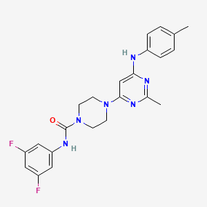 N-(3,5-difluorophenyl)-4-{2-methyl-6-[(4-methylphenyl)amino]pyrimidin-4-yl}piperazine-1-carboxamide